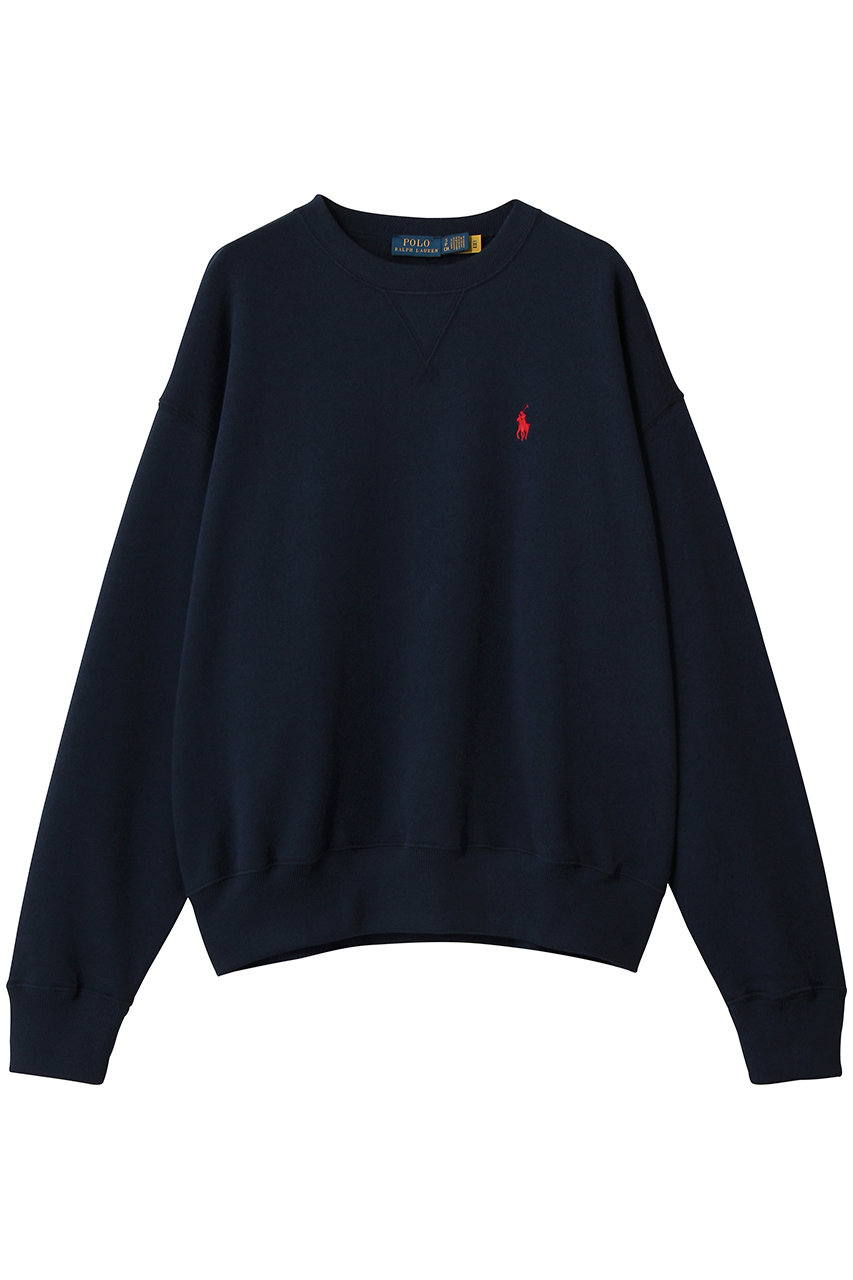 ラルフ ローレン/RALPH LAURENの【POLO RALPH LAUREN】フリース クルーネック スウェットシャツ(ネイビー/WMPOKNINFB21107)