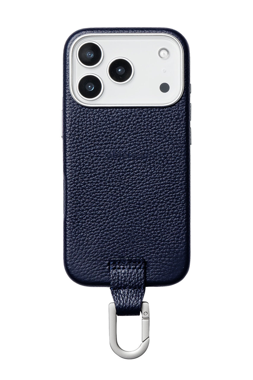 オブジェクツアイオー/objcts.ioのiPhone16 ケース カラビナ付き（MagSafe対応）(ミッドナイト/O25S0116PMSIC22)