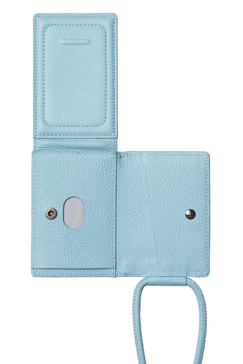 オブジェクツアイオー/objcts.ioのショルダーストラップ付ウォレット（iPhoneアクセサリー ）(ライトブルー/O25S1270FRSSA22)