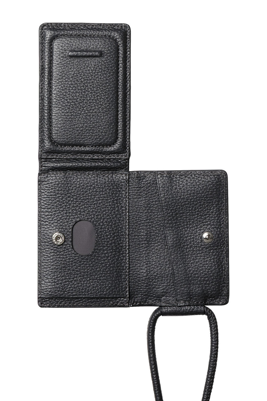 オブジェクツアイオー/objcts.ioのショルダーストラップ付ウォレット（iPhoneアクセサリー）(チャコール/O25A1374FRSSA74)