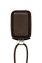 デタッチャブルストラップ付レザーマイクロバッグ（iPhoneアクセサリー ） オブジェクツアイオー/objcts.io ダークブラウン