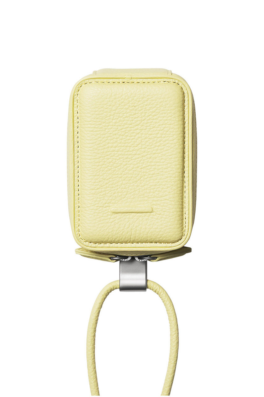オブジェクツアイオー/objcts.ioのデタッチャブルストラップ付レザーマイクロバッグ（iPhoneアクセサリー ）(バターイエロー/O25A1325FRSSA35)