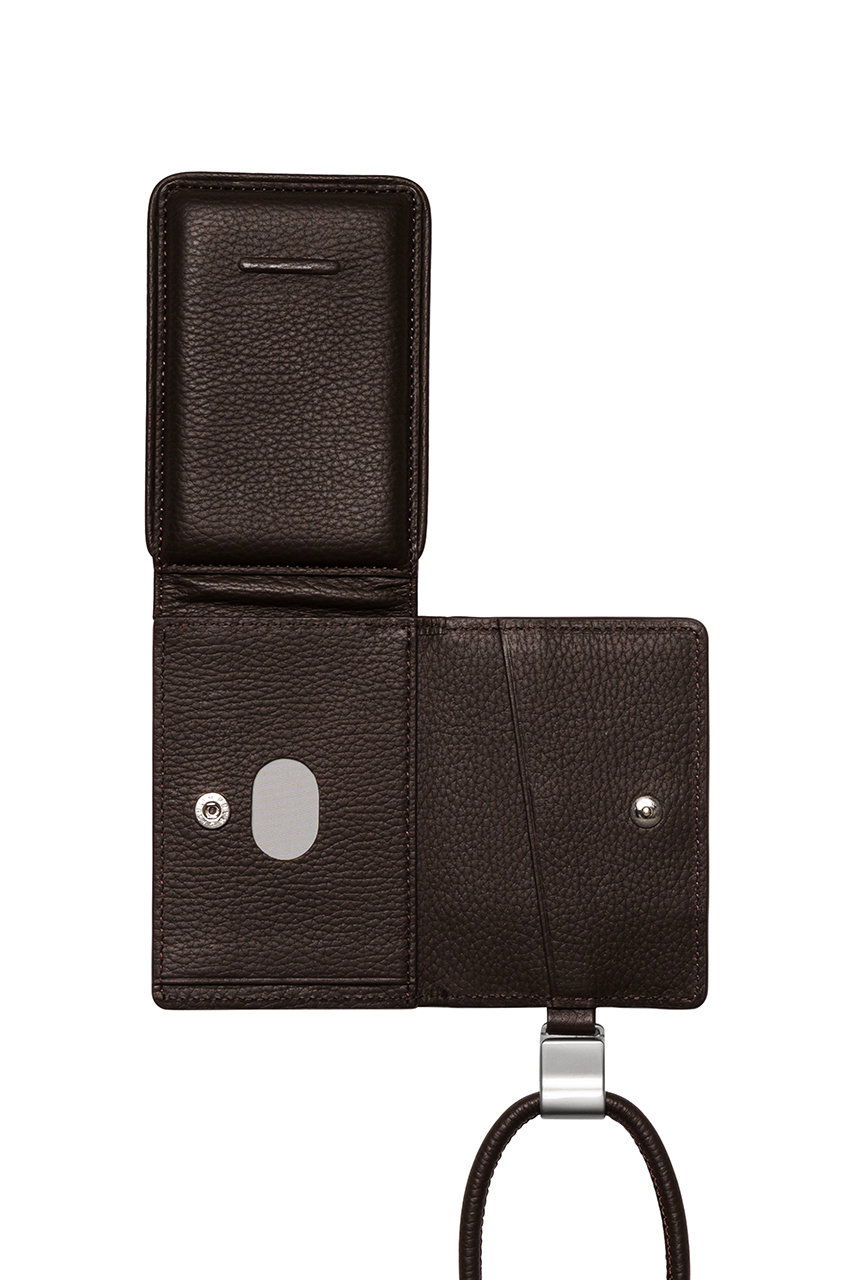 デタッチャブルストラップ付レザーウォレット(iPhoneアクセサリー )