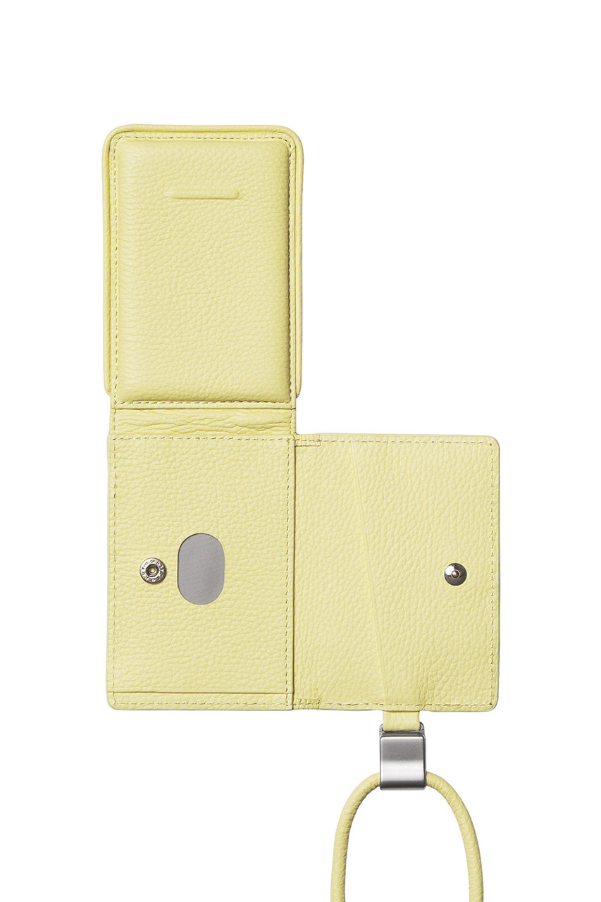 オブジェクツアイオー/objcts.ioのデタッチャブルストラップ付レザーウォレット（iPhoneアクセサリー ）(バターイエロー/O25A1327FRSSA35)