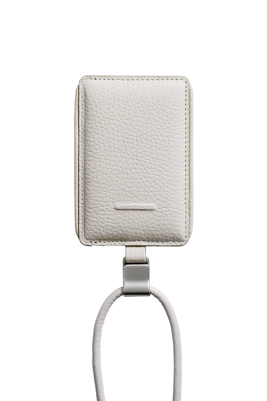 オブジェクツアイオー/objcts.ioのデタッチャブルストラップ付レザースリムカードホルダー（iPhoneアクセサリー ）(マシュマロ/O25A1363FRSSA54)