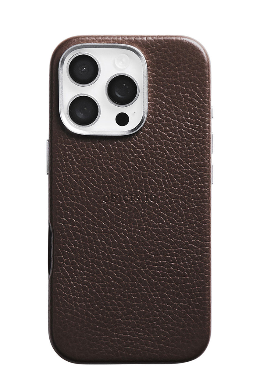 objcts.io iPhone17 ケース（MagSafe対応） (ダークブラウン, 17Pro) オブジェクツアイオー ELLE SHOP