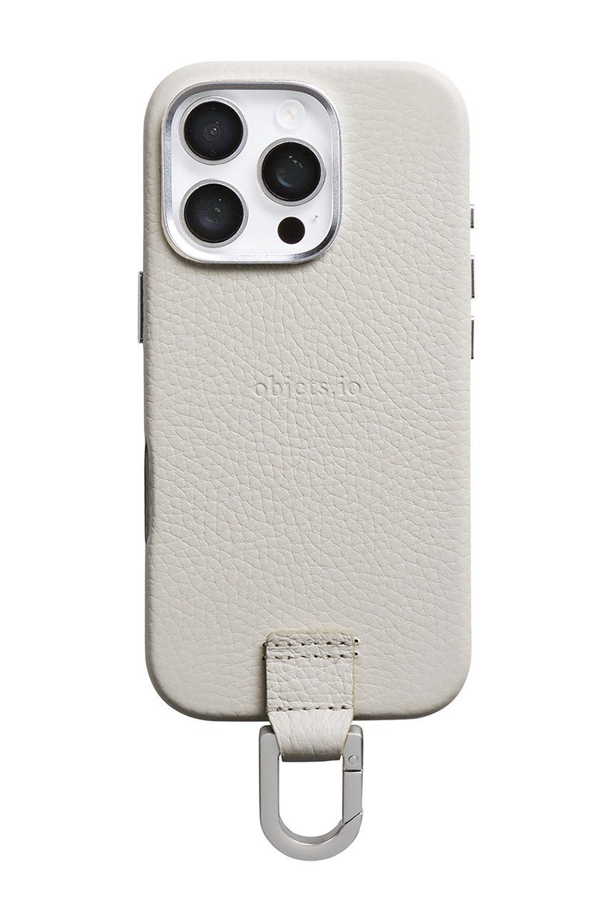 objcts.io iPhone17 ケース カラビナ付き（MagSafe対応） (マシュマロ, 17Pro Max) オブジェクツアイオー ELLE SHOP