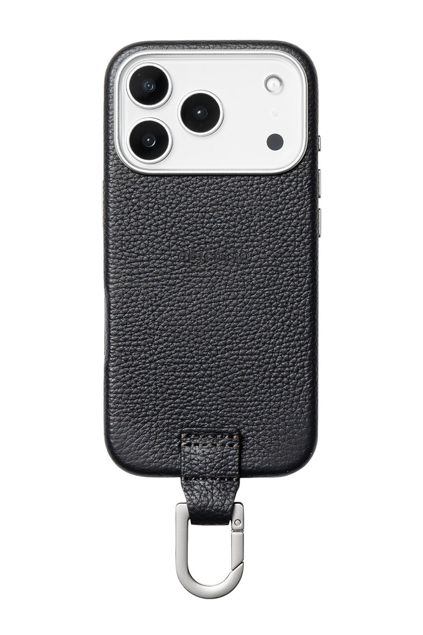 オブジェクツアイオー/objcts.ioのiPhone17 ケース カラビナ付き（MagSafe対応）(チャコール/O25A0117PMSIC74)