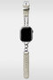 【受注生産】レザーハイブリッド チェーンバンド for Apple Watch - シルバー925 オブジェクツアイオー/objcts.io ホワイトベージュ【限定】