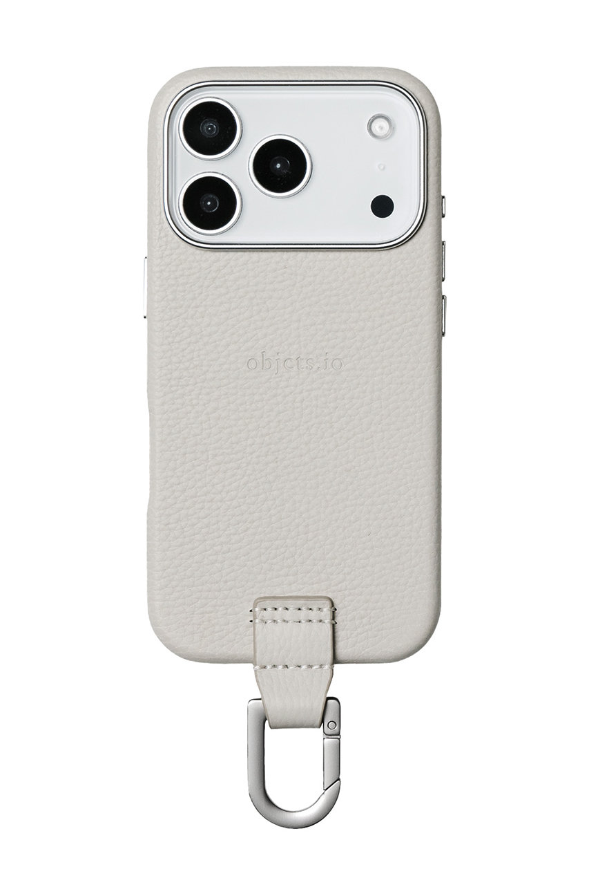objcts.io iPhone18 ケース カラビナ付き（MagSafe対応） (マッシュルーム, 18 Pro Max) オブジェクツアイオー ELLE SHOP