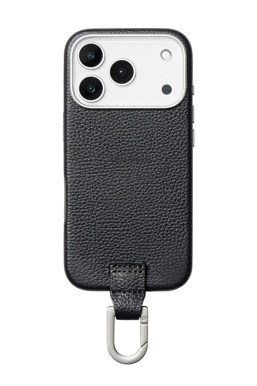 objcts.io iPhone18 ケース カラビナ付き（MagSafe対応） (チャコール, 18 Pro Max) オブジェクツアイオー ELLE SHOP