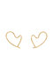 DANCING HEARTS ピアス バー ジュエリー/BAR Jewellery ゴールド