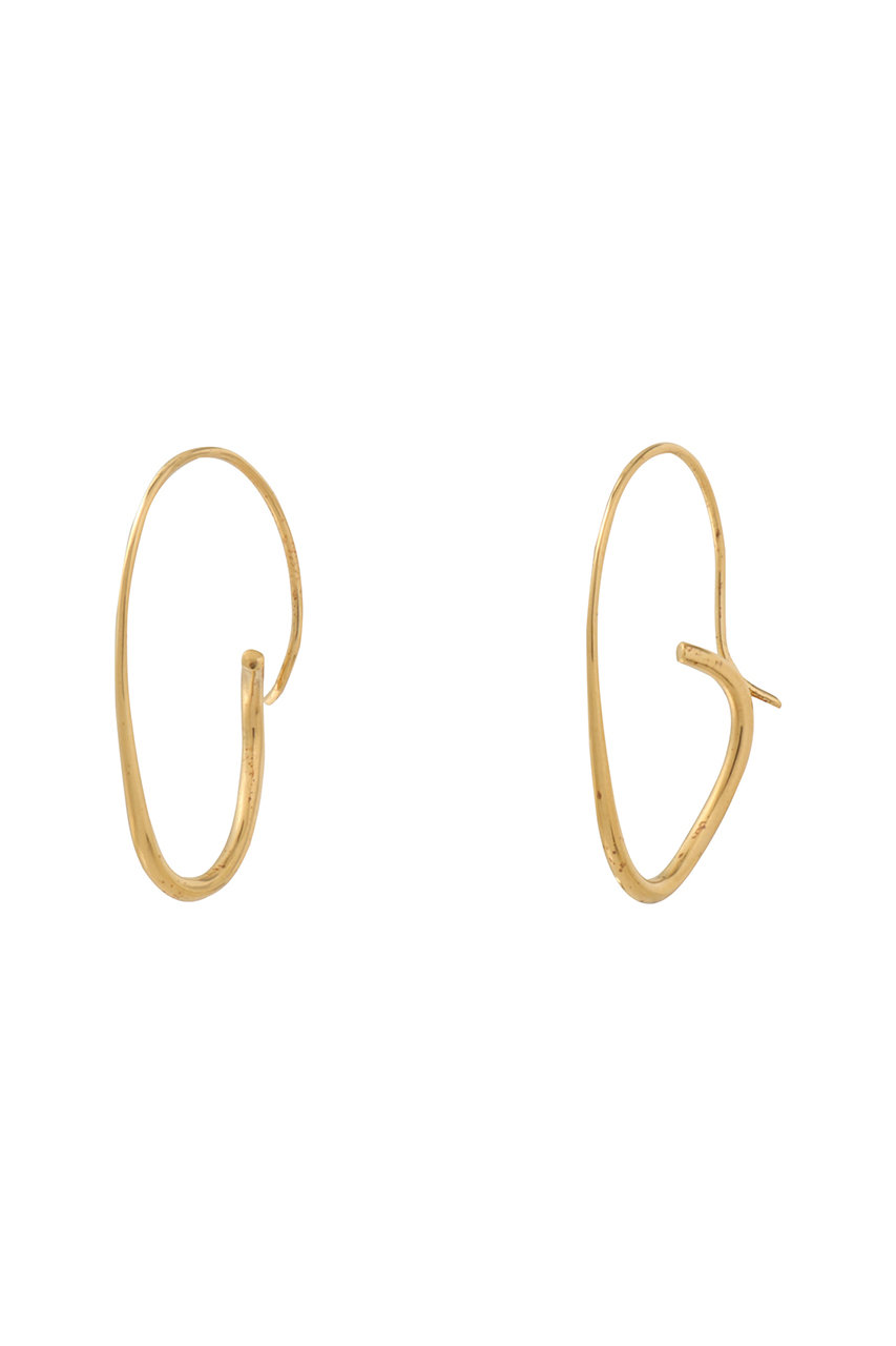 BAR JEWELLERY ゴールドカーブピアス BAR Jewellery(バー ジュエリー)｜COVE ピアス/ゴールド の通販
