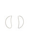TWISTED CONTOUR ピアス バー ジュエリー/BAR Jewellery シルバー