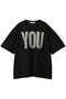 【UNISEX】ハーフスリーブ　ロングレンジス スローガンTシャツ キャサリン・ハムネット/KATHARINE HAMNETT ブラック（YOU)