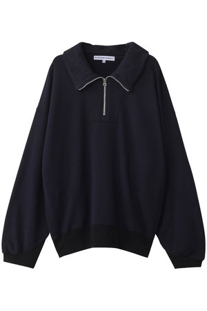 キャサリン・ハムネット/KATHARINE HAMNETTのガーメントダイ ハーフジップ スウェット プルオーバー(110100/110105)