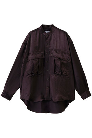 キャサリン・ハムネット/KATHARINE HAMNETTのアセテートパラシュート ボタンダウン シャツ(110400/110403)