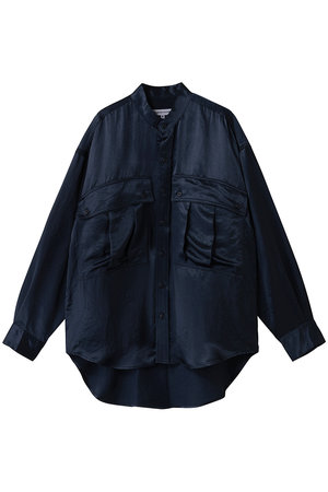 キャサリン・ハムネット/KATHARINE HAMNETTのアセテートパラシュート ボタンダウン シャツ(110400/110403)