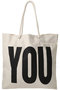 【UNISEX】【KATHARINE HAMNETT×HYAKU】コラボレーションスローガン トートバッグ キャサリン・ハムネット/KATHARINE HAMNETT オフホワイト(YOU)
