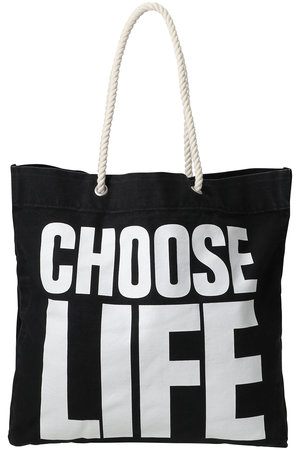 キャサリン・ハムネット/KATHARINE HAMNETTの【UNISEX】【KATHARINE HAMNETT×HYAKU】コラボレーションスローガン トートバッグ(120200/120201)