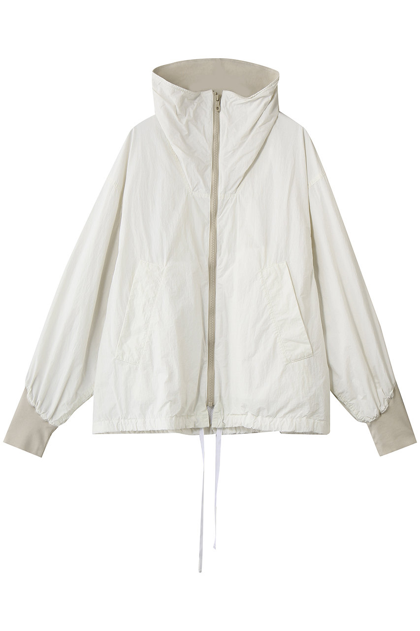 キャサリン・ハムネット/KATHARINE HAMNETTの【UNISEX】リサイクルナイロンジップアップブルゾン(ホワイト/26S-KHSB-50)