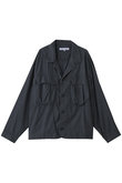 【UNISEX】テンセルコットンビッグカーゴシャツジャケット