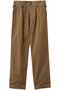 【UNISEX】オーガニックチノワンプリーツワイドパンツ キャサリン・ハムネット/KATHARINE HAMNETT キャメル