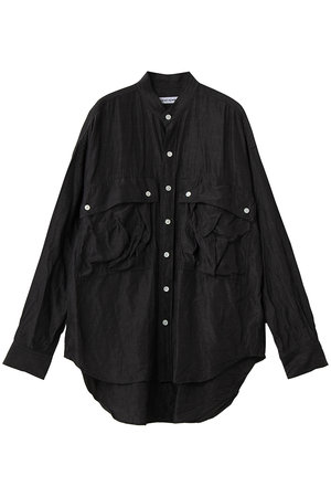 キャサリン・ハムネット/KATHARINE HAMNETTの【UNISEX】アセテートパラシュートバンドカラーシャツ(110400/110403)