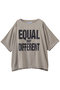 【UNISEX】ファブリックスローガンＴシャツ キャサリン・ハムネット/KATHARINE HAMNETT モカベージュ