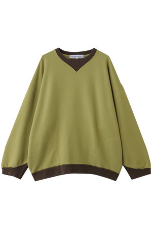 キャサリン・ハムネット/KATHARINE HAMNETTの【UNISEX】バイカラーリブオーバーサイズスウェットプルオーバー(110100/110105)