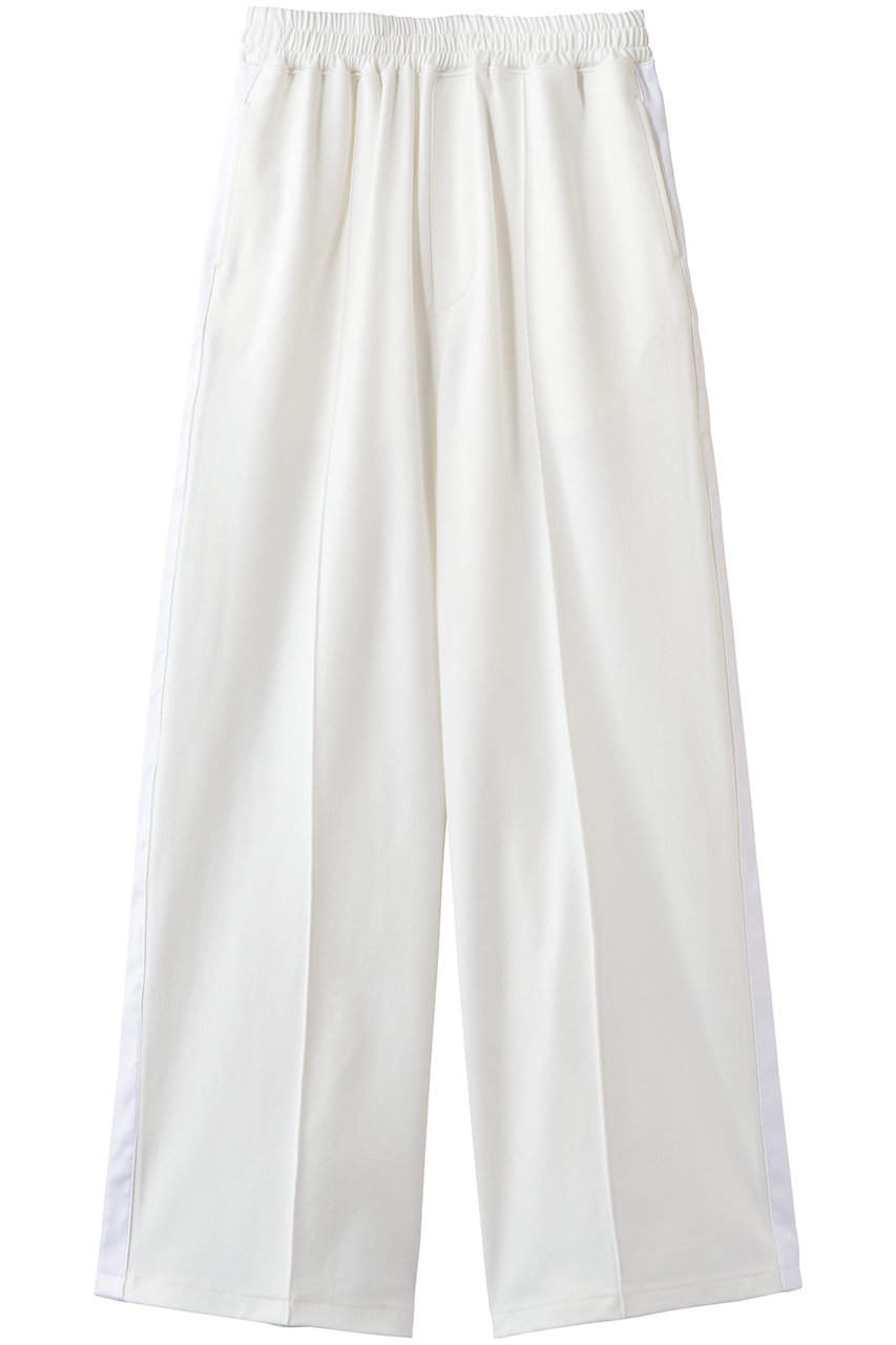 キャサリン・ハムネット/KATHARINE HAMNETTの【UNISEX】ラインドイージーワイドパンツ(ホワイト/26S-KHLP-51)