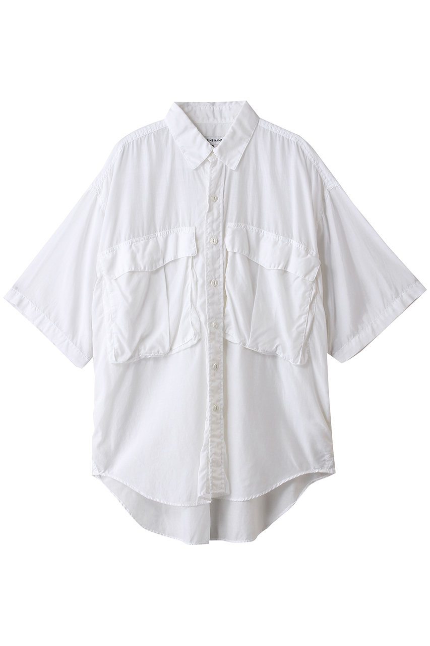 キャサリン・ハムネット/KATHARINE HAMNETTの【UNISEX】ハーフスリーブドシャツ(ホワイト/24S-KHS-52)