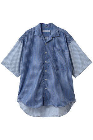 キャサリン・ハムネット/KATHARINE HAMNETTの【UNISEX】ハーフスリーブドシャツブルーシャツウイズLOVEプリント(110400/110402)