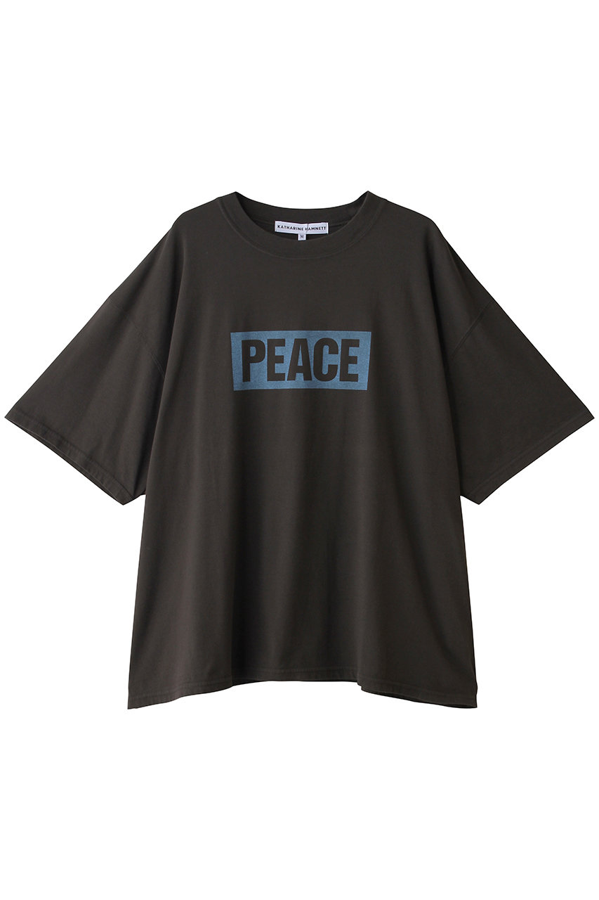 キャサリン・ハムネット/KATHARINE HAMNETTの【UNISEX】オーガニックコットンオーバーダイドTシャツ(ネイビー/25S-KHT- 20)