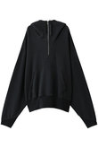 【UNISEX】ヴィンテージ風ハーフジップ スウェットフーディ