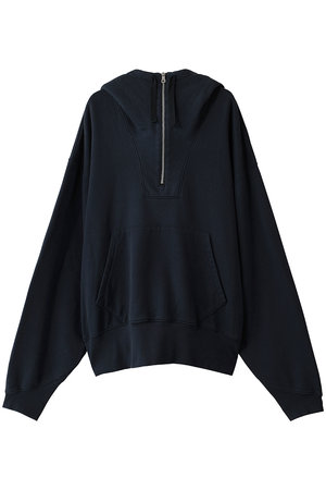 キャサリン・ハムネット/KATHARINE HAMNETTの【予約販売】【UNISEX】ヴィンテージ風ハーフジップ スウェットフーディ(110100/110105)