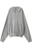 【UNISEX】ヴィンテージ風ハーフジップ スウェットフーディ