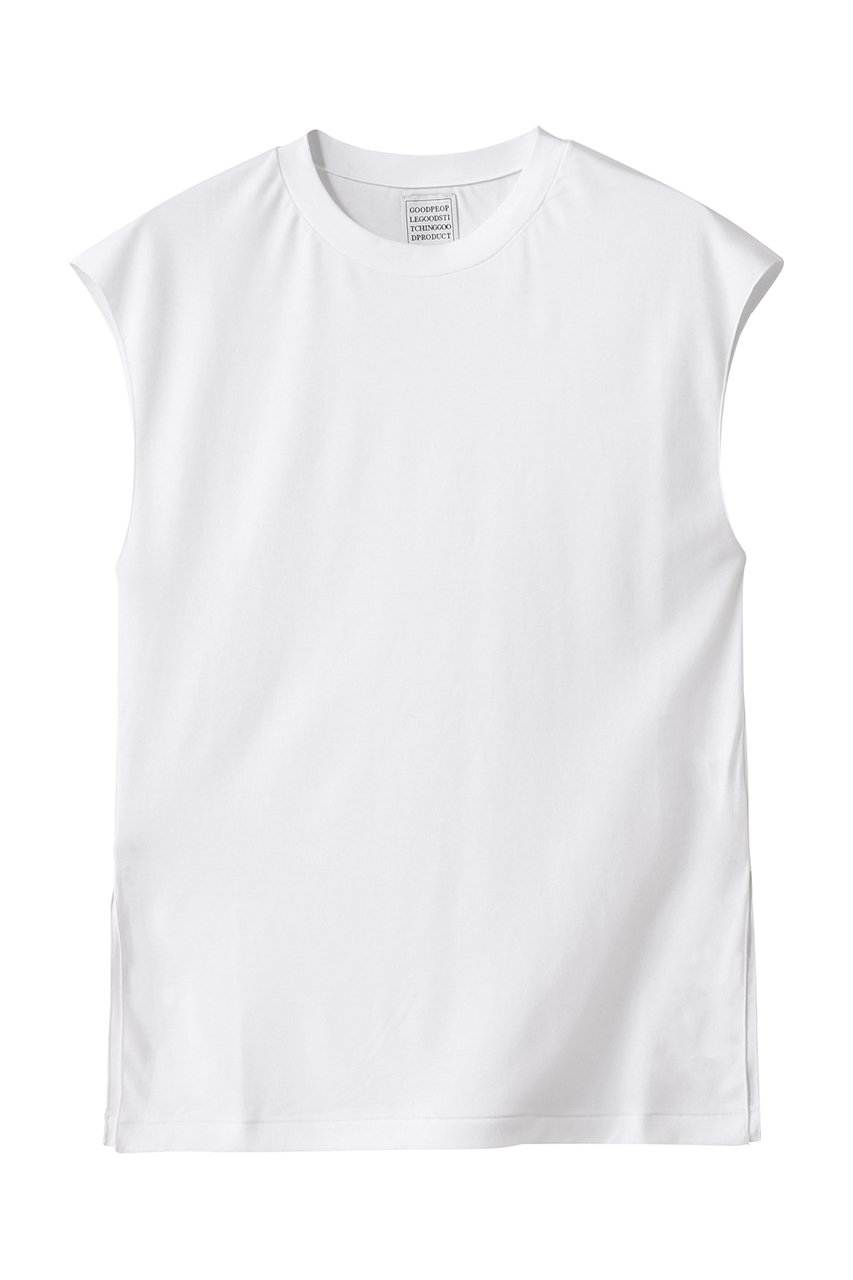 GOOD PEOPLE GOOD STITCHING GOOD PRODUCT クルーネック フレンチスリーブTシャツ (ホワイト, S) グッド ピープル グッド ステッチング グッド プロダクト ELLE SHOP GOOD PEOPLE GOOD STITCHING GOOD PRODUCT クルーネック フレンチスリーブTシャツ (ホワイト, S) グッド ピープル グッド ステッチング グッド プロダクト ELLE SHOP