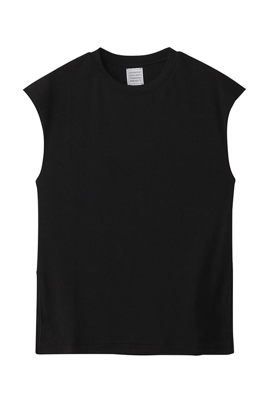 GOOD PEOPLE GOOD STITCHING GOOD PRODUCT クルーネック フレンチスリーブTシャツ (ブラック, S) グッド ピープル グッド ステッチング グッド プロダクト ELLE SHOP GOOD PEOPLE GOOD STITCHING GOOD PRODUCT クルーネック フレンチスリーブTシャツ (ブラック, S) グッド ピープル グッド ステッチング グッド プロダクト ELLE SHOP