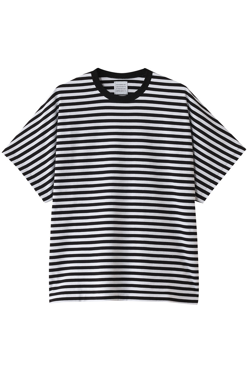 GOOD PEOPLE GOOD STITCHING GOOD PRODUCT クルーネック ドルマンスリーブTシャツ (ホワイト×ブラック, S) グッド ピープル グッド ステッチング グッド プロダクト ELLE SHOP GOOD PEOPLE GOOD STITCHING GOOD PRODUCT クルーネック ドルマンスリーブTシャツ (ホワイト×ブラック, S) グッド ピープル グッド ステッチング グッド プロダクト ELLE SHOP