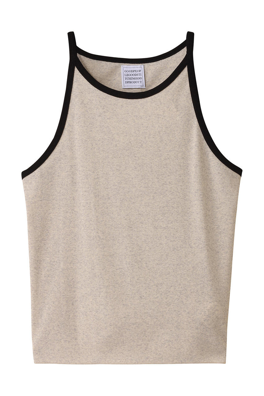GOOD PEOPLE GOOD STITCHING GOOD PRODUCT タンクトップ (ベージュトップ×ブラック, S) グッド ピープル グッド ステッチング グッド プロダクト ELLE SHOP GOOD PEOPLE GOOD STITCHING GOOD PRODUCT タンクトップ (ベージュトップ×ブラック, S) グッド ピープル グッド ステッチング グッド プロダクト ELLE SHOP