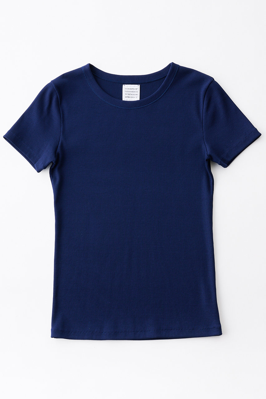 グッド ピープル グッド ステッチング グッド プロダクト/GOOD PEOPLE GOOD STITCHING GOOD PRODUCTのクルーネック ショートスリーブ Tシャツ(ミッドナイトブルー/02-01-1154)
