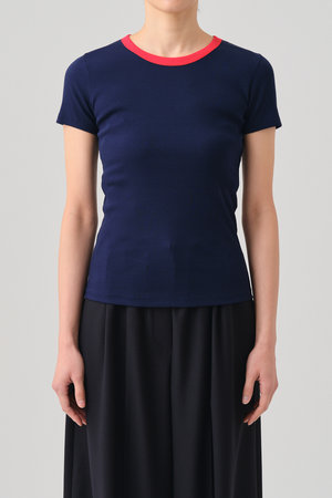 グッド ピープル グッド ステッチング グッド プロダクト/GOOD PEOPLE GOOD STITCHING GOOD PRODUCTのコントラスト トリム ショートスリーブ Tシャツ(110100/110102)