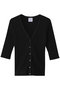 Vネック3/4スリーブカーディガン グッド ピープル グッド ステッチング グッド プロダクト/GOOD PEOPLE GOOD STITCHING GOOD PRODUCT ブラック