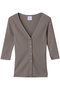 Vネック3/4スリーブカーディガン グッド ピープル グッド ステッチング グッド プロダクト/GOOD PEOPLE GOOD STITCHING GOOD PRODUCT グレー