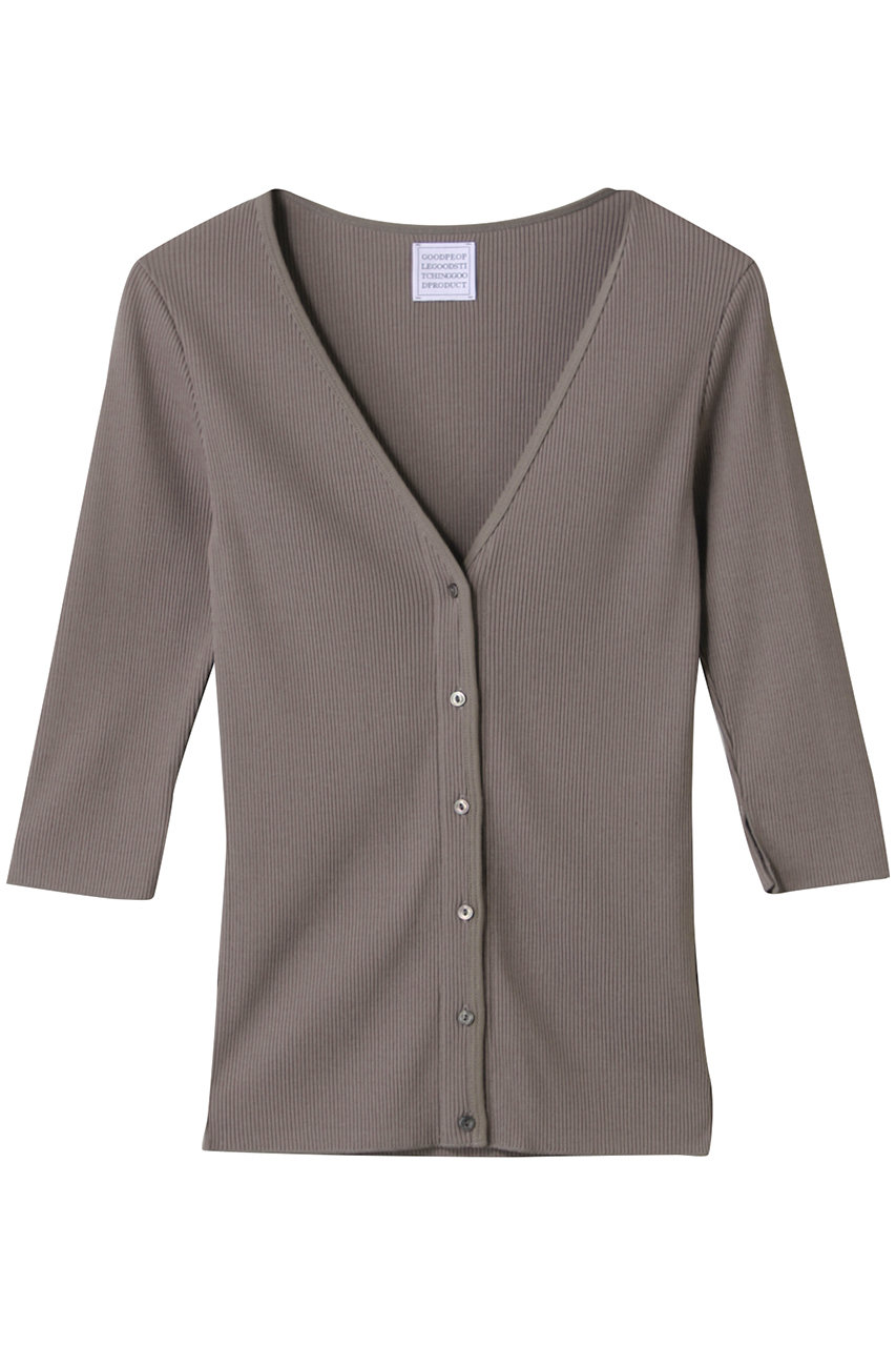 GOOD PEOPLE GOOD STITCHING GOOD PRODUCT Vネック3/4スリーブカーディガン (グレー, F(S)) グッド ピープル グッド ステッチング グッド プロダクト ELLE SHOP GOOD PEOPLE GOOD STITCHING GOOD PRODUCT Vネック3/4スリーブカーディガン (グレー, F(S)) グッド ピープル グッド ステッチング グッド プロダクト ELLE SHOP