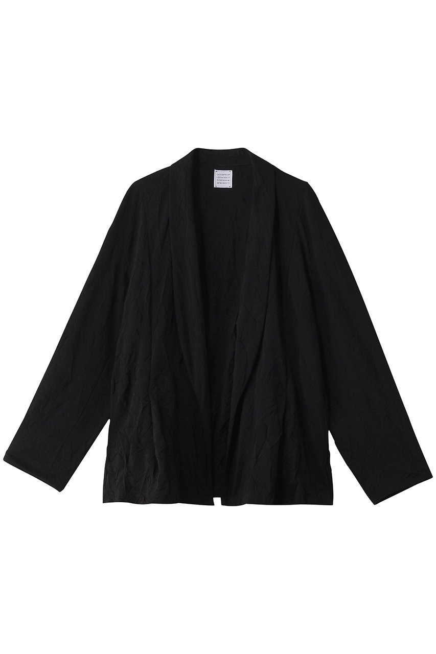 GOOD PEOPLE GOOD STITCHING GOOD PRODUCT ショールカラー イージー ライトジャケット (ブラック, S) グッド ピープル グッド ステッチング グッド プロダクト ELLE SHOP GOOD PEOPLE GOOD STITCHING GOOD PRODUCT ショールカラー イージー ライトジャケット (ブラック, S) グッド ピープル グッド ステッチング グッド プロダクト ELLE SHOP