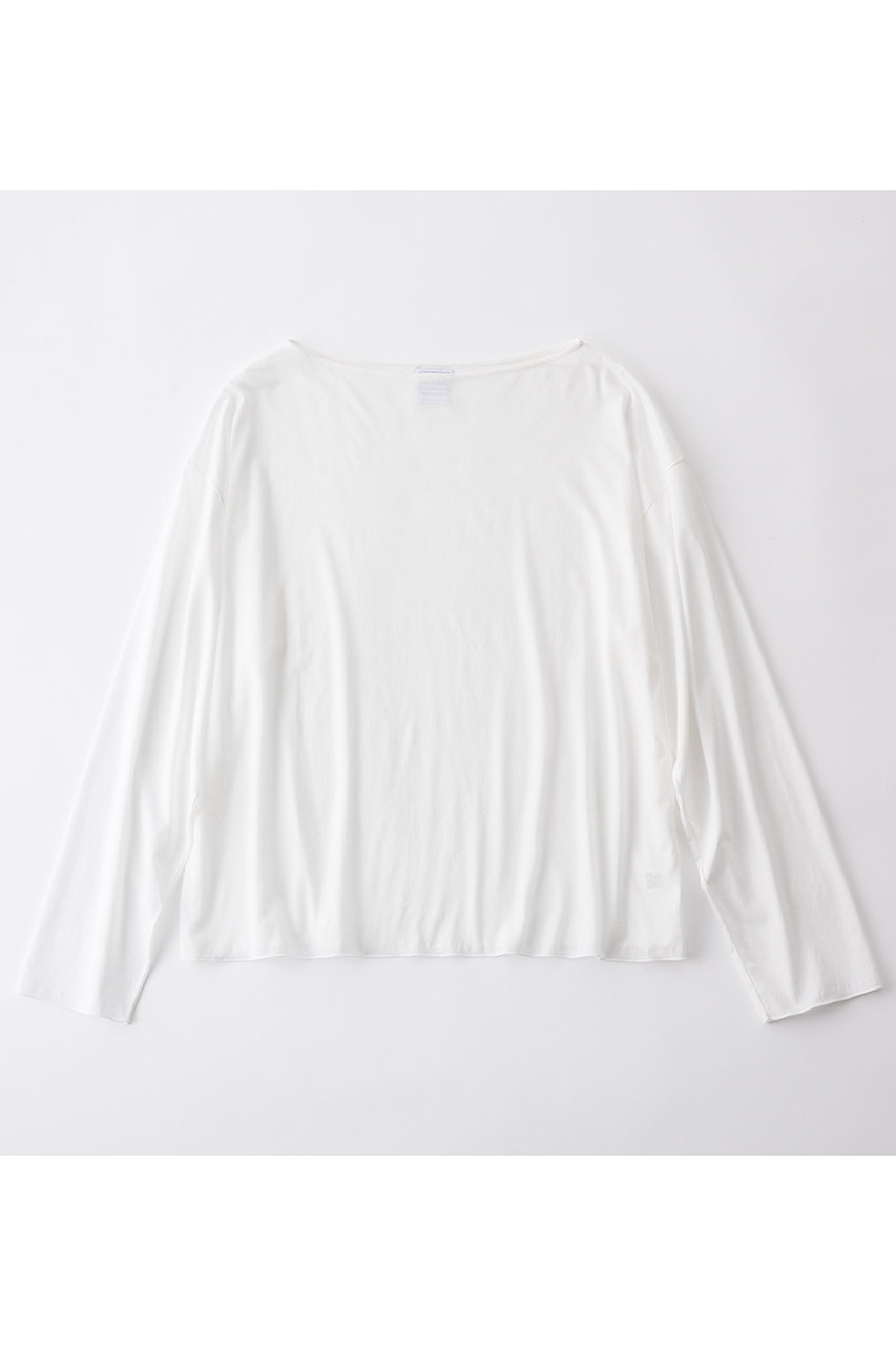 グッド ピープル グッド ステッチング グッド プロダクト/GOOD PEOPLE GOOD STITCHING GOOD PRODUCTのボートネック オーバーサイズ Tシャツ(ホワイト/02-01-1751)