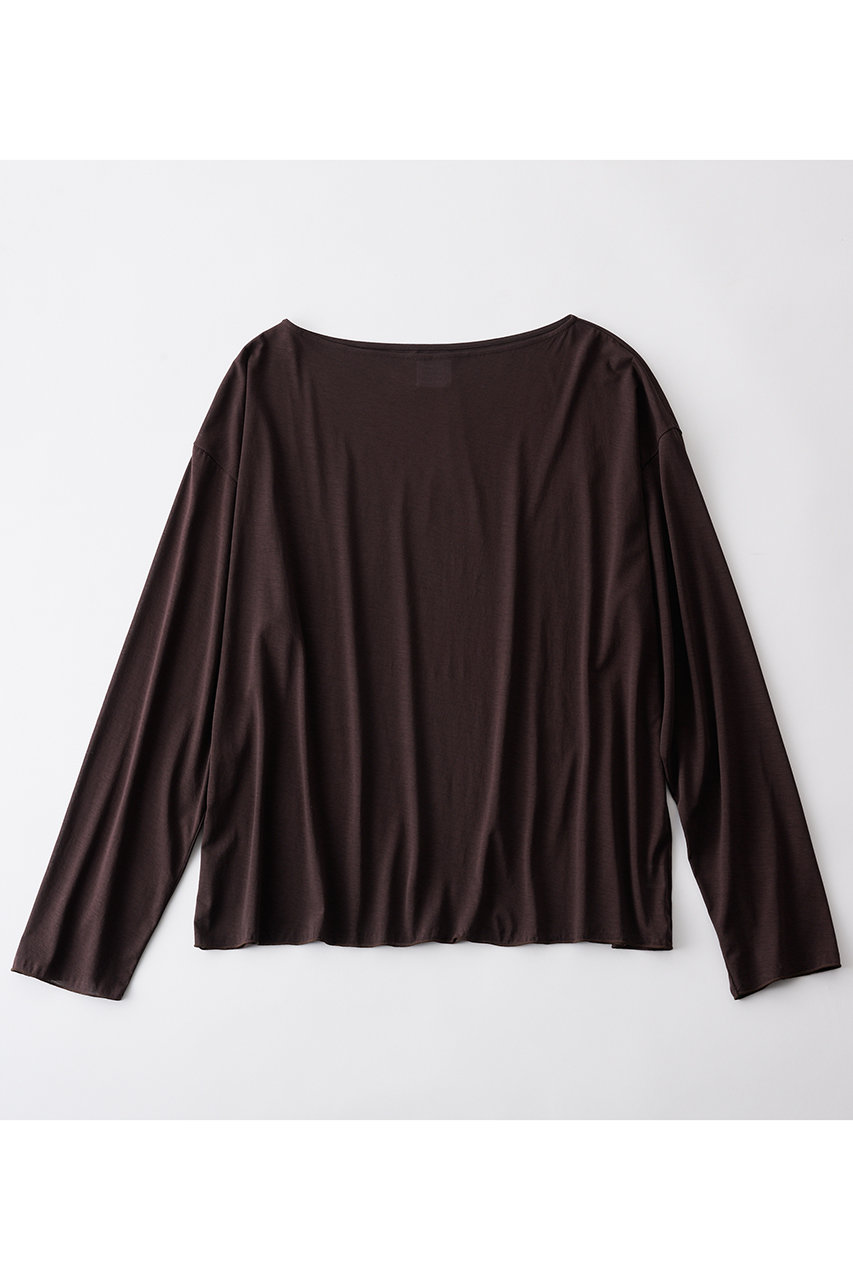 グッド ピープル グッド ステッチング グッド プロダクト/GOOD PEOPLE GOOD STITCHING GOOD PRODUCTのボートネック オーバーサイズ Tシャツ(グレーブラウン/02-01-1751)