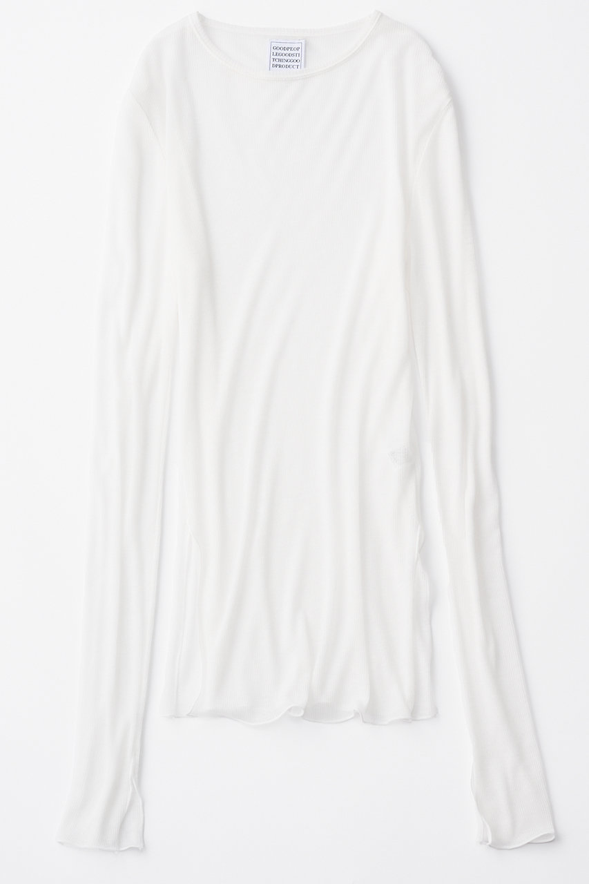 GOOD PEOPLE GOOD STITCHING GOOD PRODUCT クルーネック ロングスリーブ Tシャツ (ホワイト, S) グッド ピープル グッド ステッチング グッド プロダクト ELLE SHOP GOOD PEOPLE GOOD STITCHING GOOD PRODUCT クルーネック ロングスリーブ Tシャツ (ホワイト, S) グッド ピープル グッド ステッチング グッド プロダクト ELLE SHOP